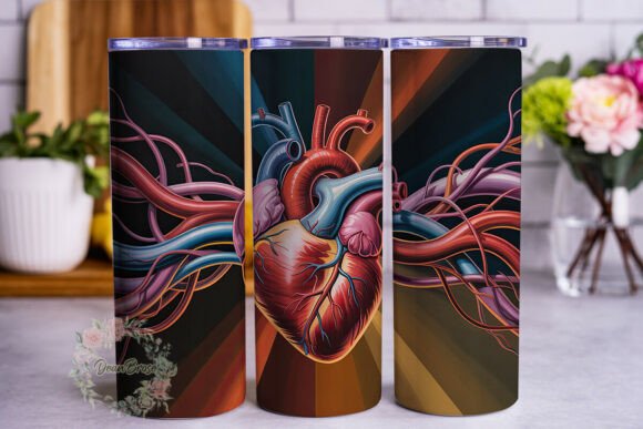 Anatomical Heart Tumbler Wrap Graphics Review