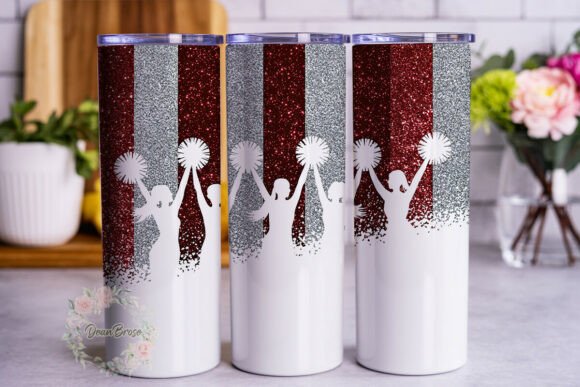 Cheer Glitter Stripes: A Tumbler Wrap Graphics Review