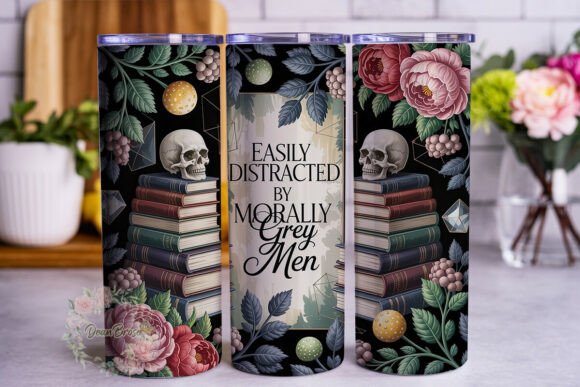 Dark Academia Skull Books Graphics Tumbler Wraps Review