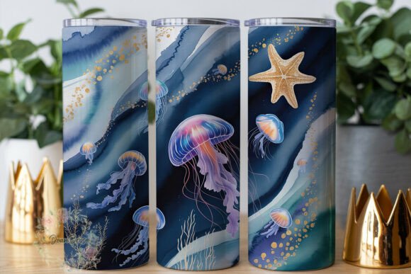 Magical Jellyfish Dream 20oz Tumbler Graphics