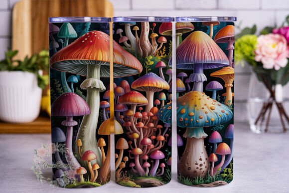 Mystical Mushroom Forest Tumbler Graphics Review