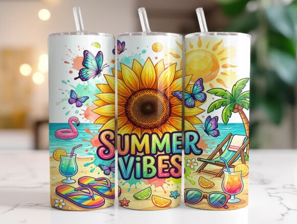 Summer Vibes Sunflower Floral Tumbler: A Designer's Review