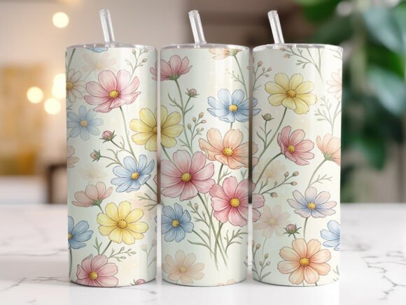 Wildflower Floral Tumbler Wrap PNG Review
